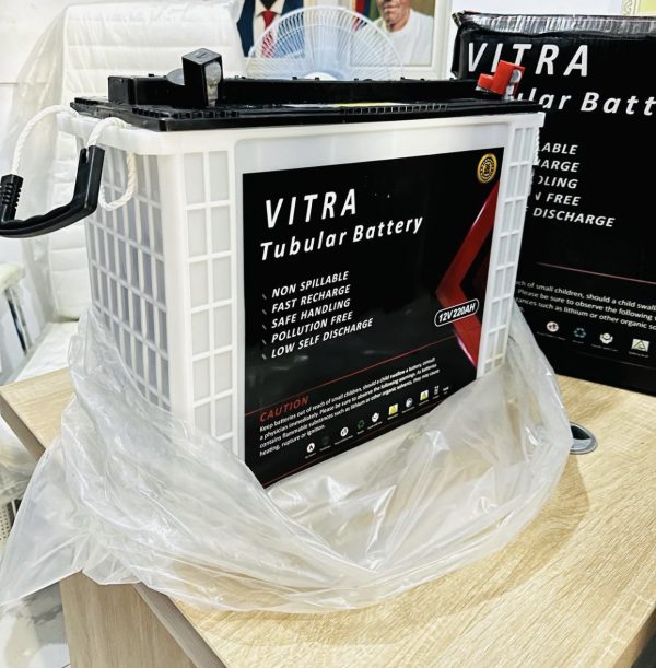 VITRA 12V/220AH TUBULAR BATTERY