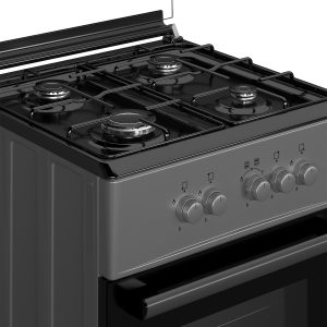 MAXI GAS COOKER 6060 4B BASIC BLACK GREY