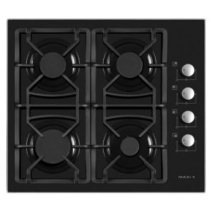 MAXI GAS COOKER 60X60 T-840 4 BURNER TT BLACK