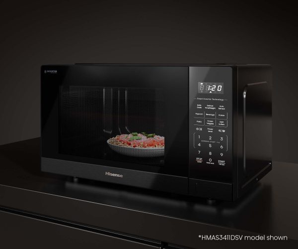 HISENSE MICROWAVE 34L BLACK Inverter DIG